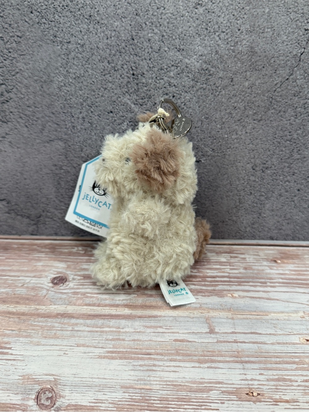 Jellycat Little Pup bag charm Keyring NWT - Picture 2 of 5
